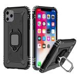 iPhone XI Carbon Fiber Ring Magnetic Car Mount Protection Cover Back Cover Phone