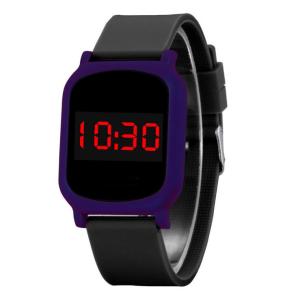 China Colorful Square Led Watch Touch Screen With Chinese Electronic Movement factory