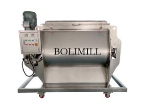 China Stainless Steel Double Shaft Paddle 110KW Dry Powder Mixer factory