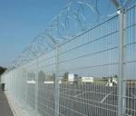 Galvanized PVC coated anti climb airport security fencing panels