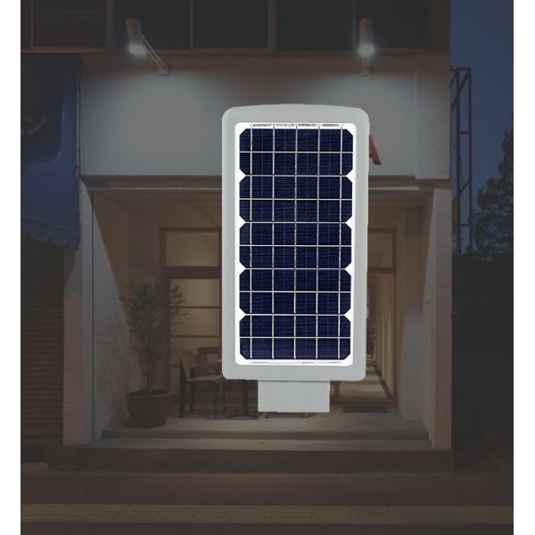 6500K 15AH Solar Powered Street Lamp , 1300lm All In One Led Solar Street Light