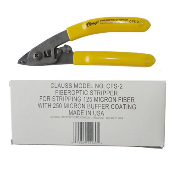 Small Size 2 Holes Fiber Optic Cable Tools Stripping Tool 165mm Length Yellow