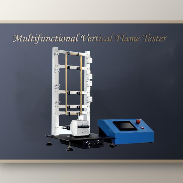 China Multifunctional Vertical Flammability Tester Machine ISO 6940 PLC Control factory