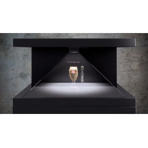 3D Holographic Pyramid Projection Display 270 Degree Advertising Player
