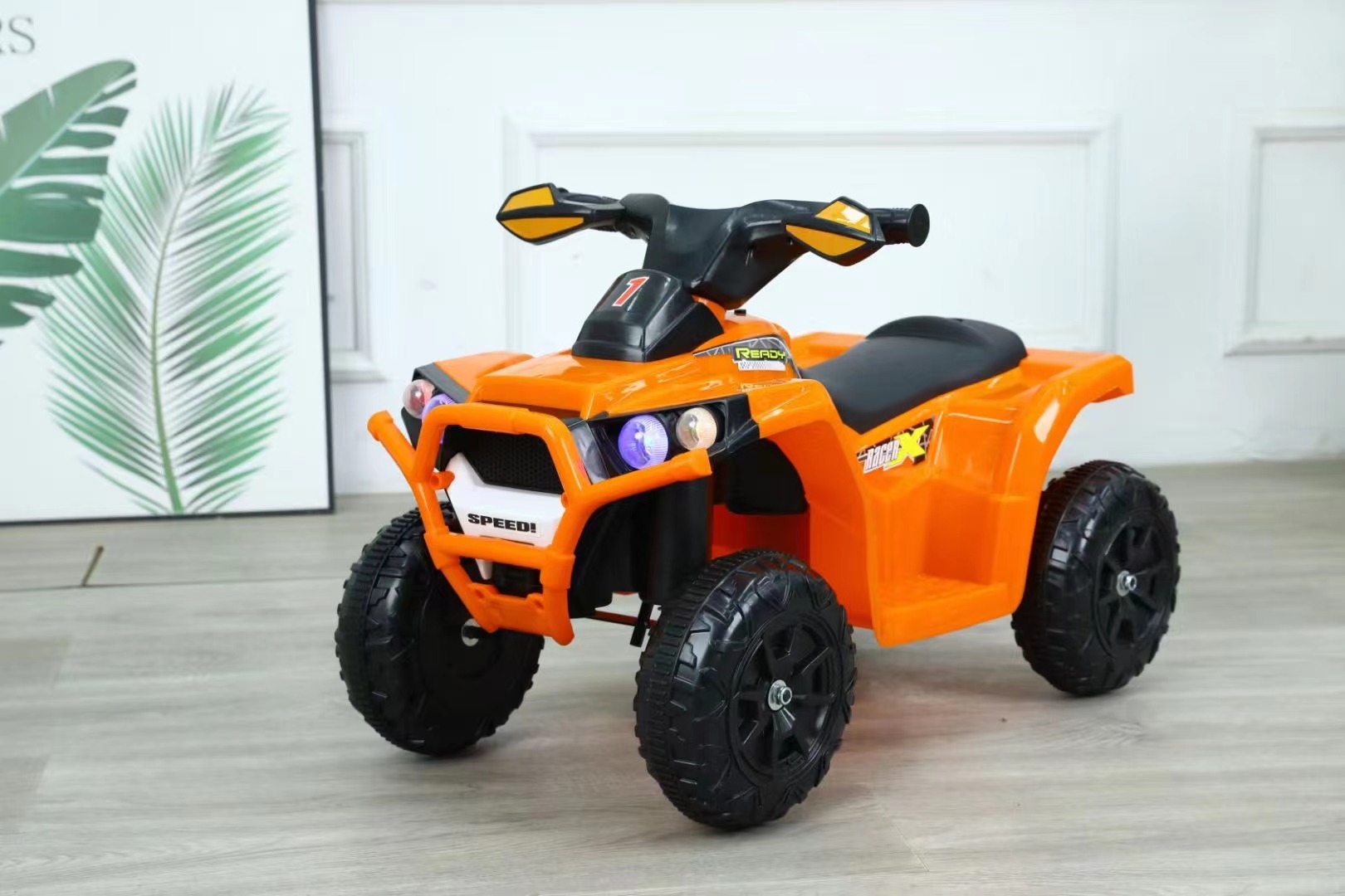 Unisex Plastic Ride On 6V Electric Car Toys with Lighting and Music Model