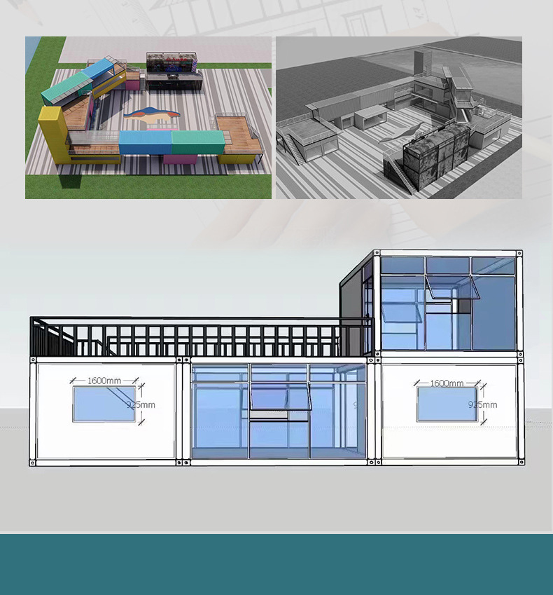 Container mobile house Mobile board house site office mobile house simple temporary