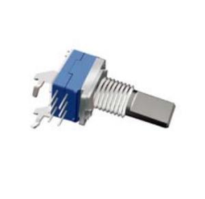 China 9mm rotary potentiometer with metal shaft,interphone potentiometer, carbon potentiometer, trimmer potentiometer factory