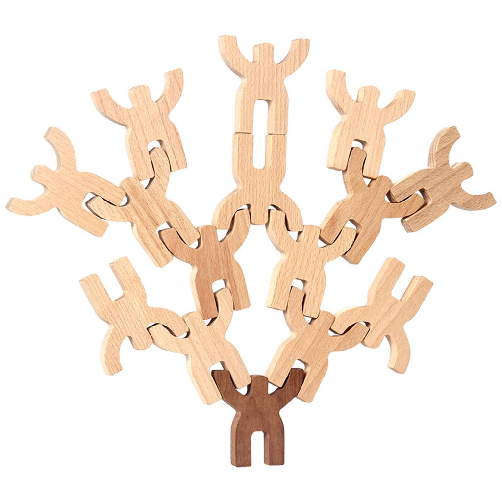 Rounded Wooden Shape Puzzle Toys to Improve The Logic of The