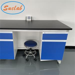 China Best Quality OEM Lab Bench Blue/ Grey white Chemical Resistant Lab Furniture Design factory
