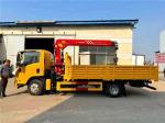 ISUZU NPR KV100 115hp Engine 2 Ton Crane Truck / Truck Mounted Hydraulic Crane