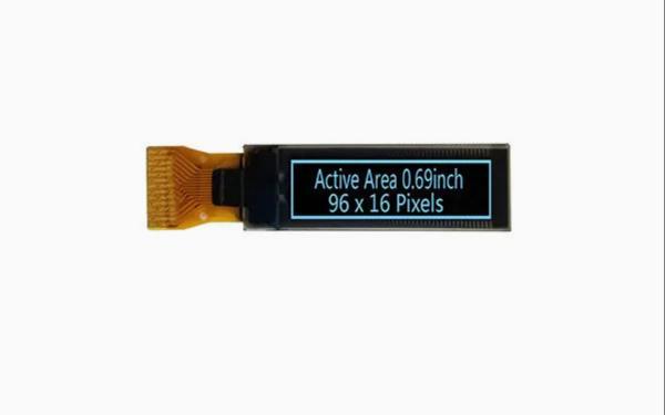 0.69 Inch White/Blue/Green/Yello OLED Display 96X16 Resolution 14-Pin Welding