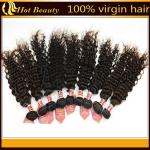Weft Deep Wave Peruvian Virgin Remy Human Hair Extensions Black 14" - 28"
