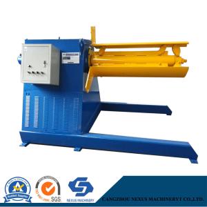 China Full-Automatic Steel Coil 8 Ton Hydraulic Decoiler / Uncoiler with Coil Car factory