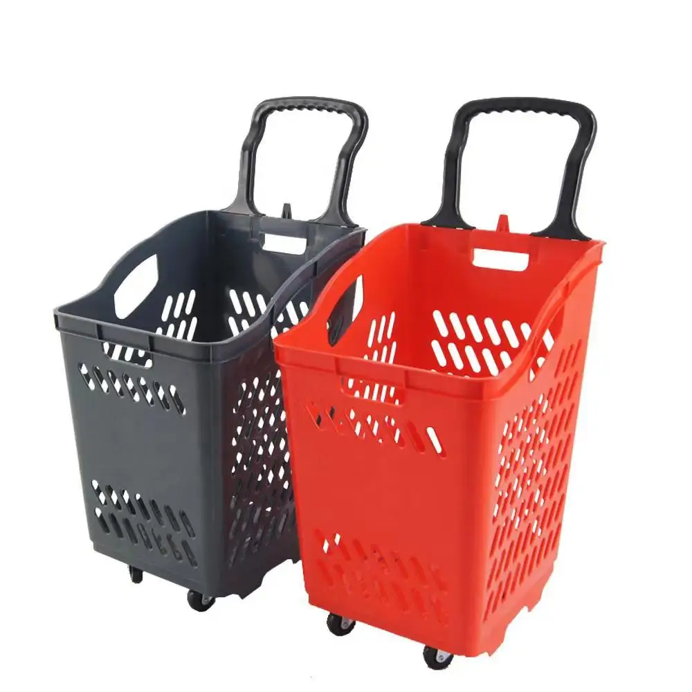 Factory Custom plastic supermarket basket canastilla de supermercado shopping basket