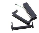 1.27MM 2.0MM 2.54mm Pitch Idc Female Connector Black Color Current Mold