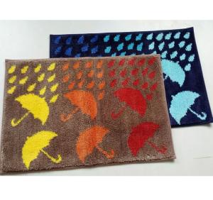China Washable Door Mats Customized Logo Printing 100 Polyester Material factory