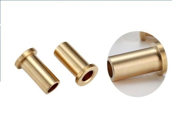 Customized Brass Bushings And Bearings , 1/2 Inches -1 Inches Flange Bushing