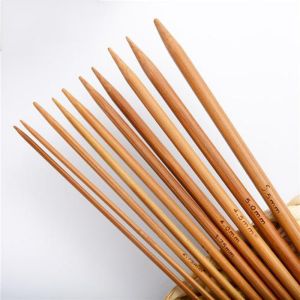 12pcs Bamboo Circular Knitting Needles Bamboo Crochet Hooks Set