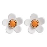 OEM ODM Flower Enamel Earrings 5g/Pair Colorful For Women