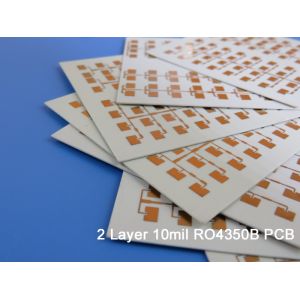 China Double-Sided 10mil RF PCB Made Of RO4350B Laminates With Immersion Silver factory