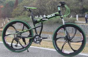 China Fork Suspension 26×1.95 Aluminum Folding Mountain Bike factory