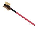 Pink Handle Single Angled Eyebrow Brush With Black , 110mm Length