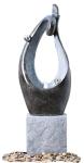 Nature's Mark Heart Couple LED Relaxation Resin Water Fountain with Authentic
