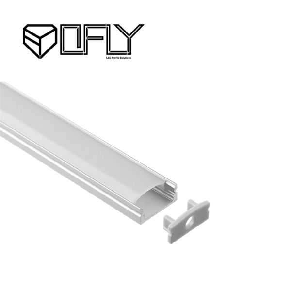 China Surface Mounted Aluminium LED Profile Extrusion 17.3*8.2mm For LED Strip factory
