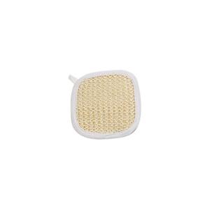 China 10x10 cm Natural Sisal Bath Scrubber Square Body Exfoliating Pad factory