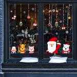 Holiday Decorative PVC 3d Christmas Vinyl Wall Stickers PMS/CMYK Colour