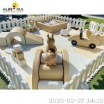 Purple Soft Play Equipment For Kids Outdoor Playground Indoor Soft Play