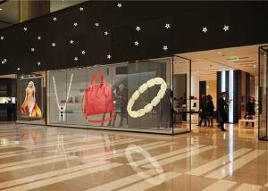 China 32768 Pixels / ㎡Transparent LED Panel Non Distorted Color 70% Permeability factory
