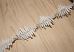 4cm Embroidered Guipure Lace Trims Azo Free DTM For Bridal Dress Ribbon