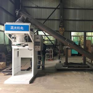 China Semi Automatic 25kg Crab Meal Bag Packing Filling Machine factory