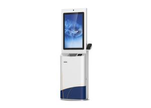 China Hotel check-in Kiosk with passport scanner and RFID card reader factory
