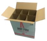 6 Bottle Wine Shipper Round Box Packaging Made Of Recyclable Paper Material