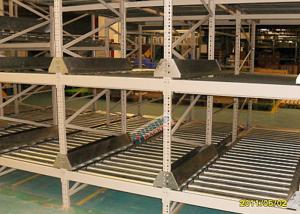 China High Density Light Grey Flow Rack Shelving , Industrial Pallet Racks Heavy Duty on sale
