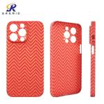 No Fading Orange Aramid Fiber iPhone Case with Full Cover design