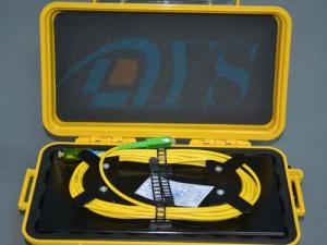 China Black / Yellow OTDR Fiber Optic Odf Launch Cable Box with SC / APC Connector factory