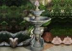 Two Tiers Lion Small Outdoor Water Fountain