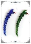 Colorful Hand Blown Snake Glass Dabber Smoking Water Pipe Accessories