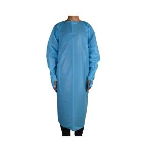 China Best Seller Waterproof Disposable Gowns Plastic CPE Gowns with Ties factory