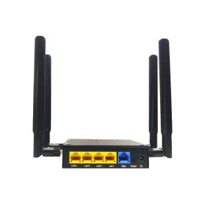 China HUASIFEI Black Iron Shell 4G Wifi Router Openwrt 300Mbps With SIM Slot factory
