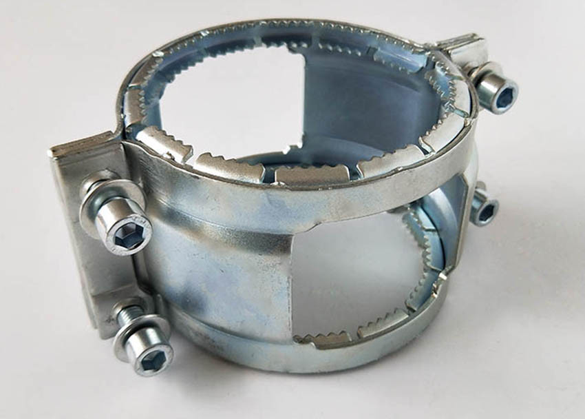 SML DIN 19522 / EN 877 Cast Iron Pipe Grip Collar Coupling With Teeth