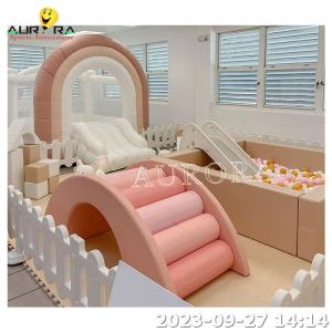 China Slide Ball Pit Playground Soft Foam Climbing Blocks Kids Soft Play For Equipment factory