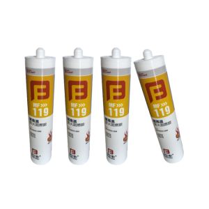 China Intumescent Fireproof Sealant Flame Retardant Blocking Duct Oven Filler Glue factory