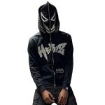 500 gsm Heavyweight Cotton Double Hoods Printed Custom Hoodies Full Face Zip Up