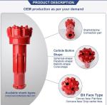 Carbon Steel DTH Hammer Bit DHD350 COP54 QL50 SD5 HM5 Customerized Color