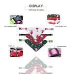 C507 Wholesale Christmas Custom Printed Personalized Diy Logo Adjustable Dog Pet