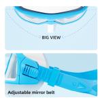 Silicone PC Freediving Goggles Non Fogging Snorkel Mask UV400 Protection